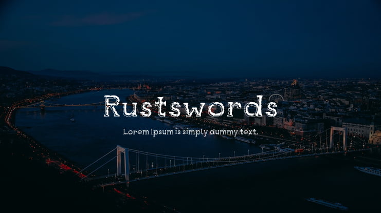 Rustswords Font