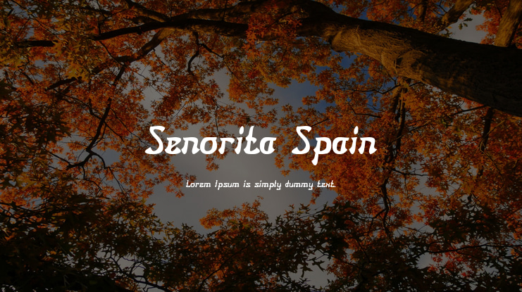 Senorita Spain Font