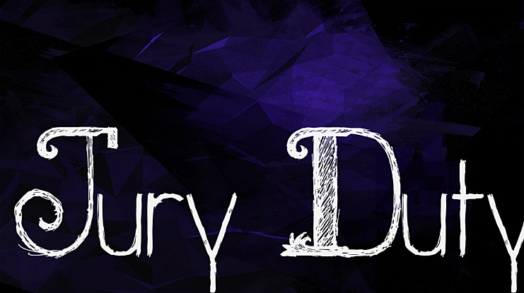 Jury Duty Font