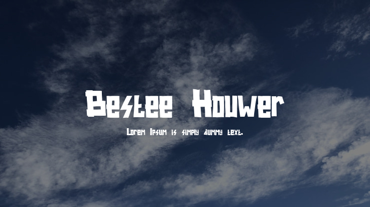 Bestee Houwer Font