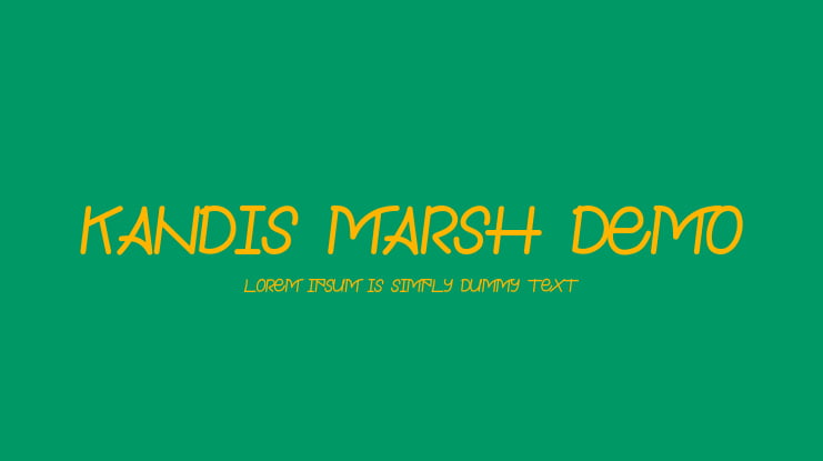 Kandis Marsh Demo Font Family