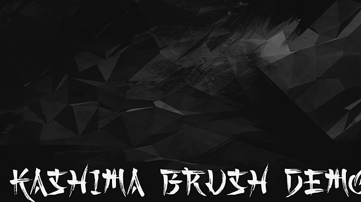 Kashima Brush Demo Font