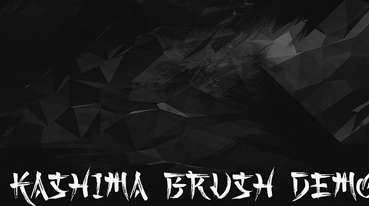 Kashima Brush Demo Font