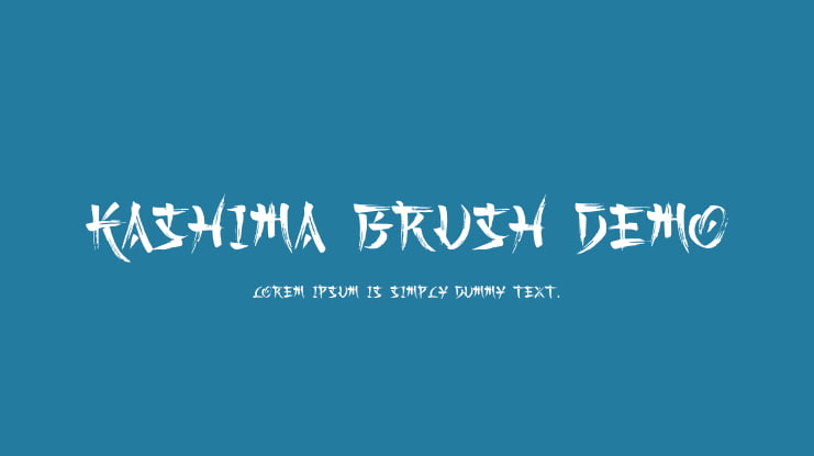Kashima Brush Demo Font