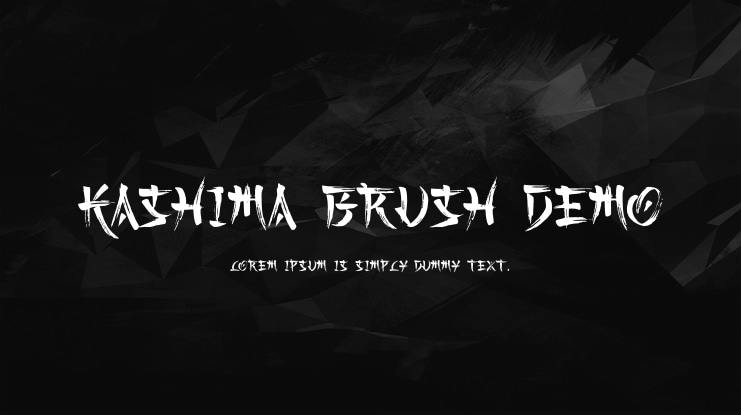 Kashima Brush Demo Font