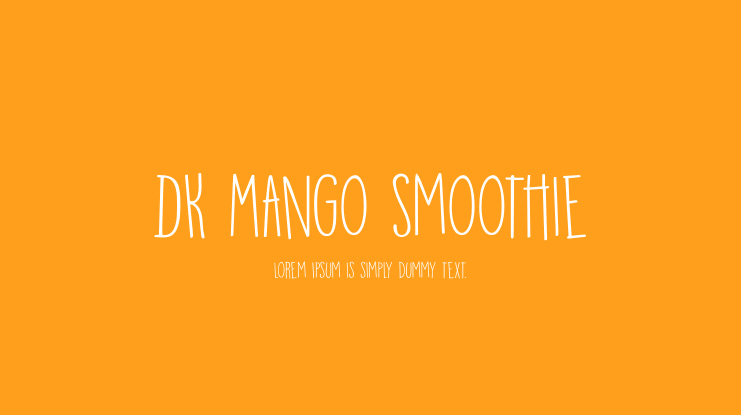 DK Mango Smoothie Font