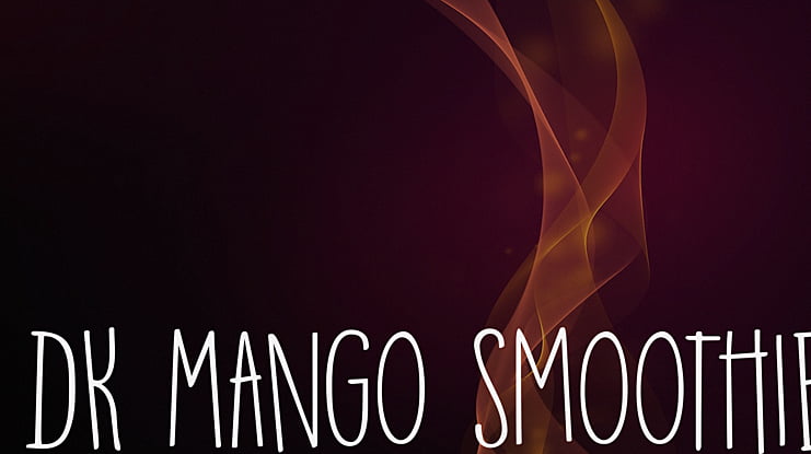 DK Mango Smoothie Font