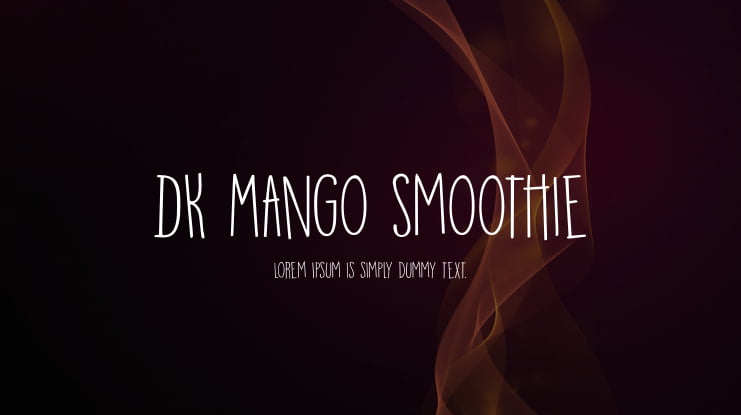 DK Mango Smoothie Font
