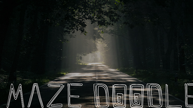 Maze Doodle Font