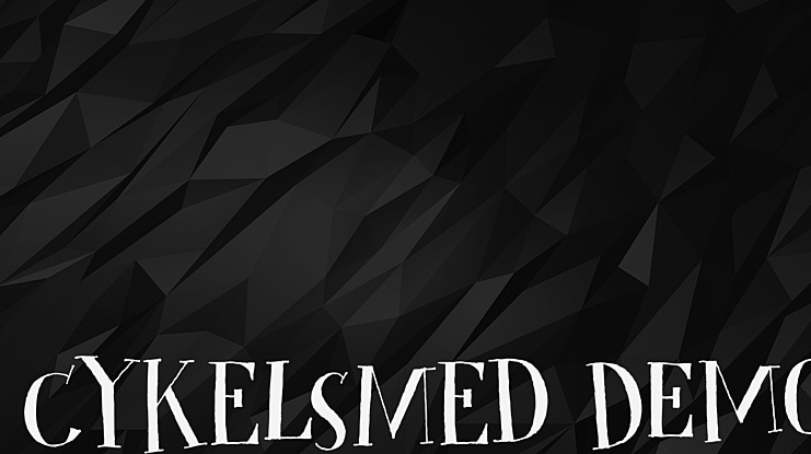 Cykelsmed DEMO Font