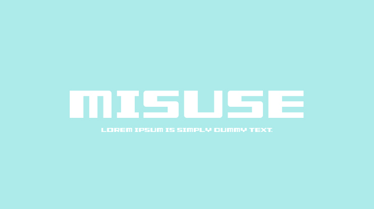 Misuse Font