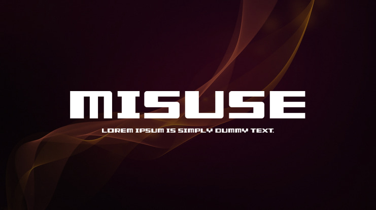 Misuse Font
