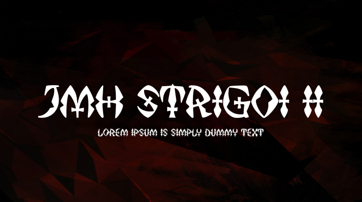 JMH Strigoi II Font