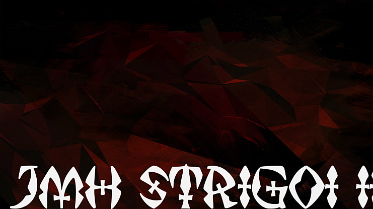 JMH Strigoi II Font