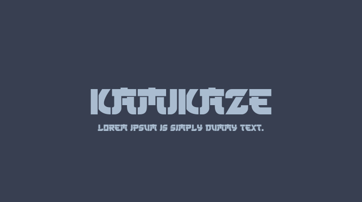 Kamikaze Font Family