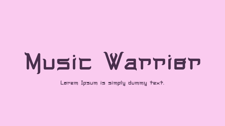 Music Warrior Font