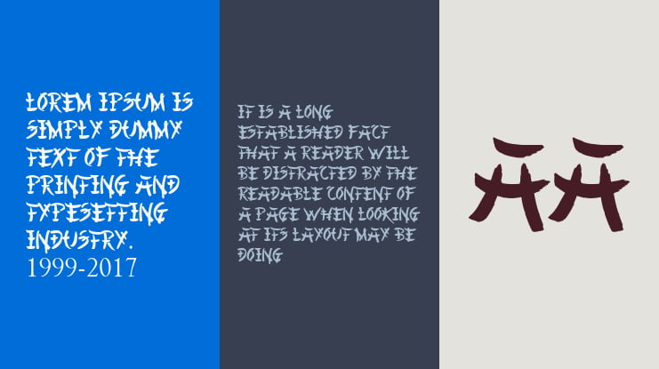 Chinese Asian Style Font