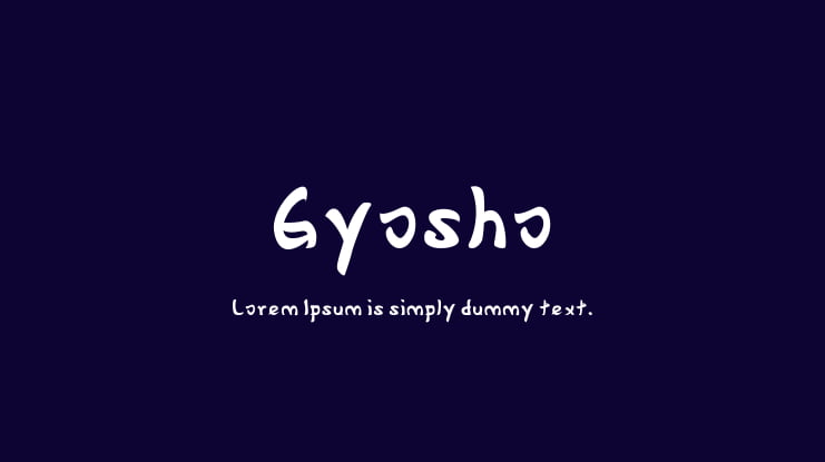 Gyosho Font