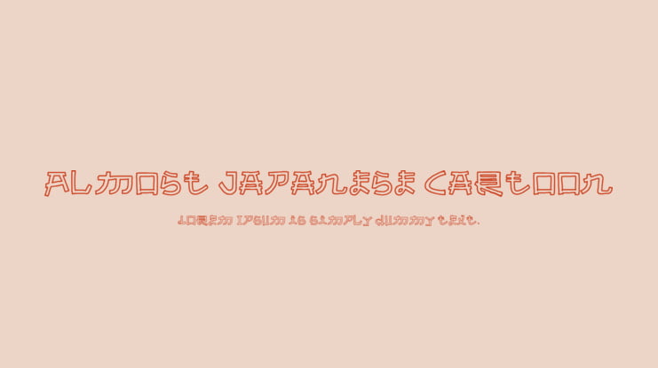 Almost Japanese Cartoon Font
