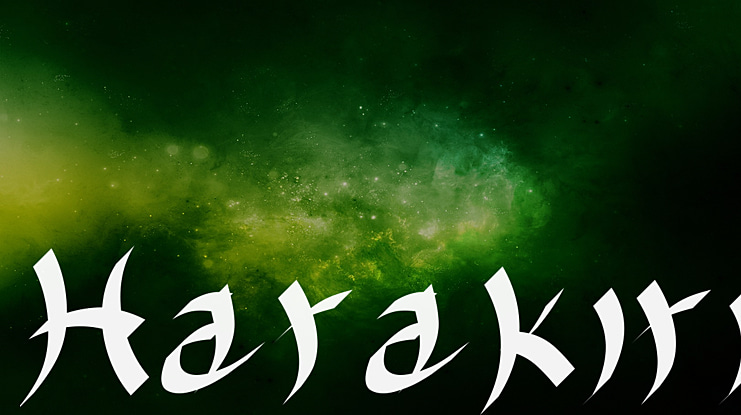 Harakiri Font