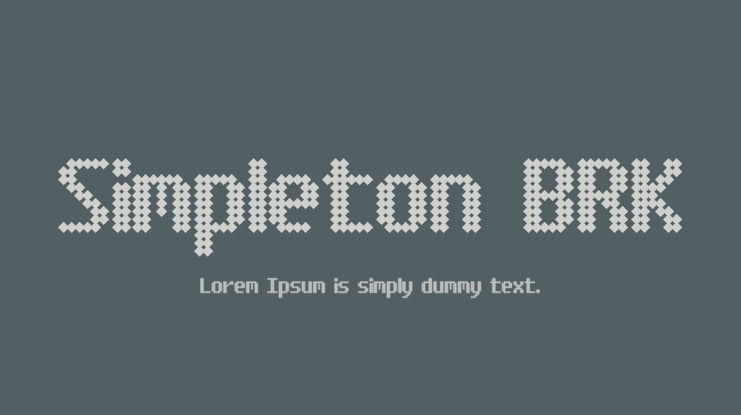 Simpleton BRK Font