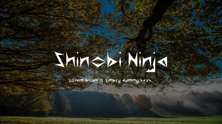 Shinobi Ninja Font Family