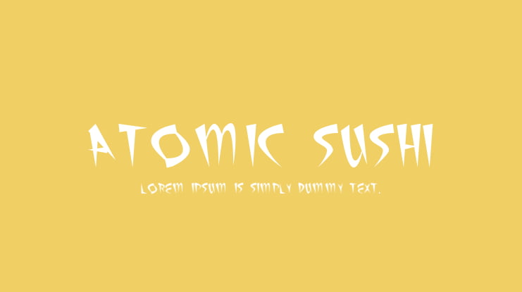 Atomic Sushi Font