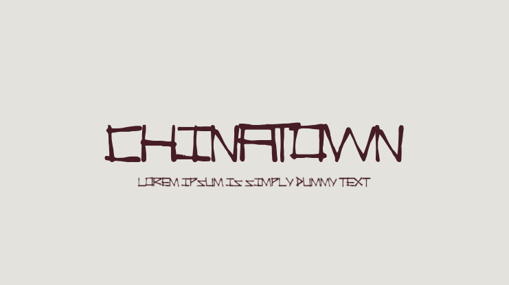 ChinaTown Font