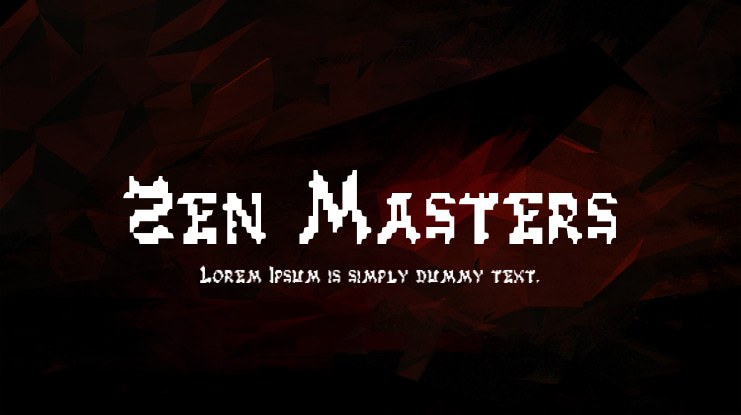 Zen Masters Font Family