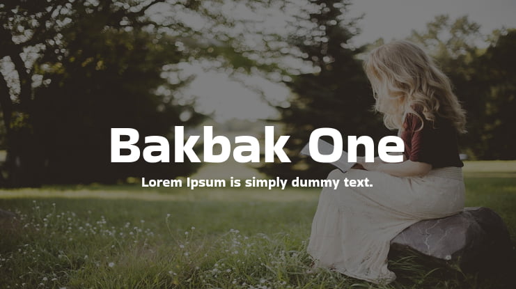 Bakbak One Font Family