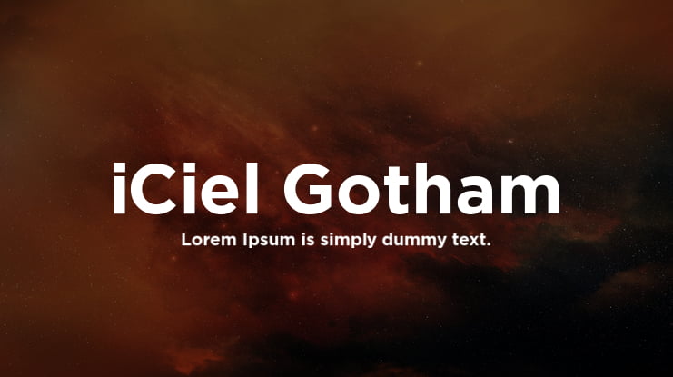 iCiel Gotham Font Family