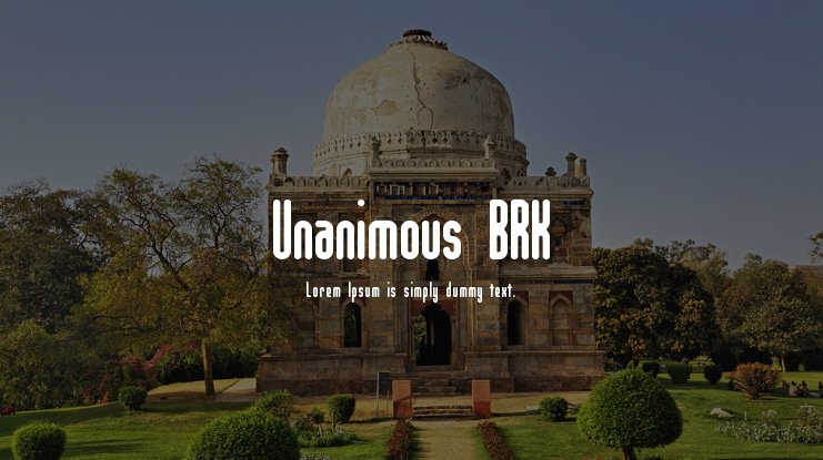 Unanimous BRK Font Family