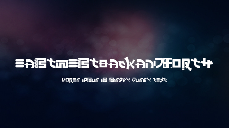 EastWestBackandForth Font