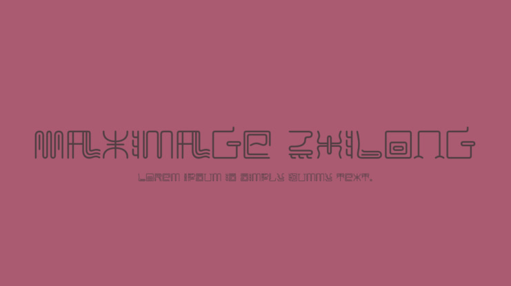 Maximage ZhiLong Font
