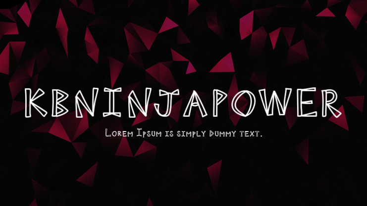 KBNINJAPOWER Font