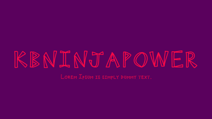 KBNINJAPOWER Font