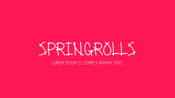 SpringRolls Font