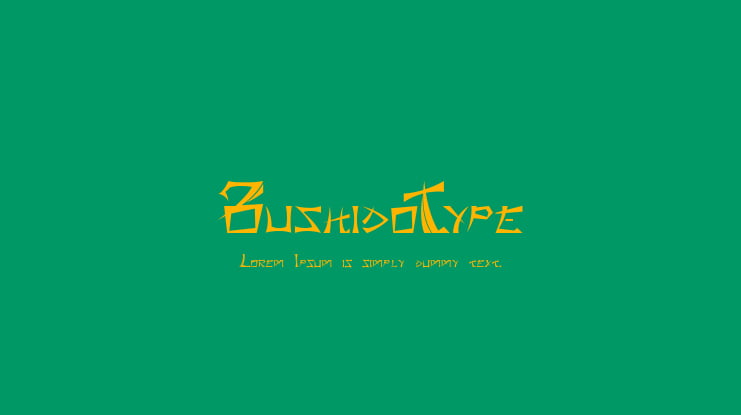 BushidoType Font