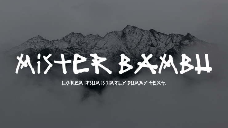 mister bambu Font