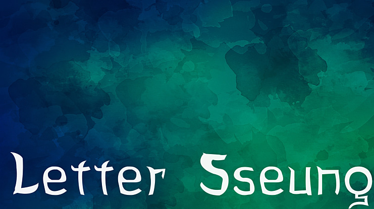 Letter Sseungi Font