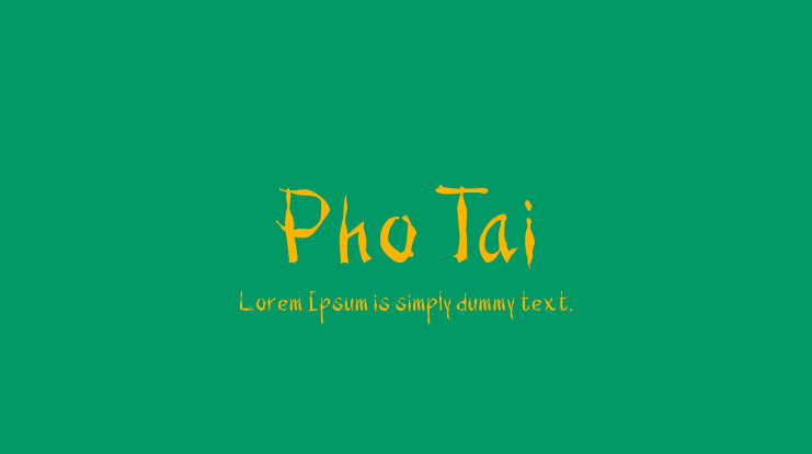 Pho Tai Font