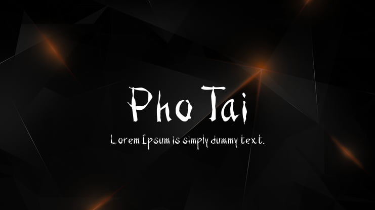 Pho Tai Font
