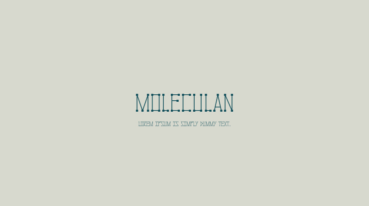 Moleculan Font