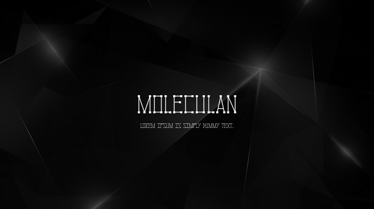 Moleculan Font
