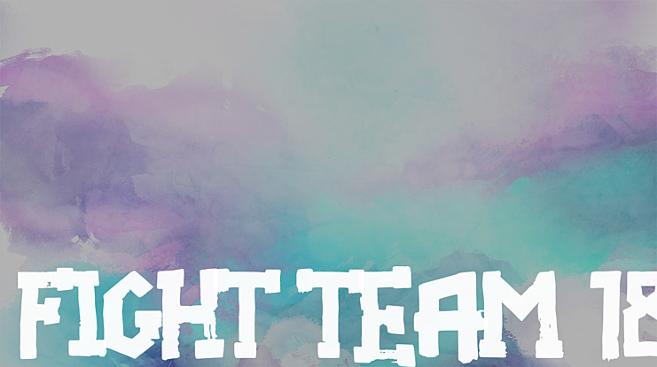 Fight team 18 Font