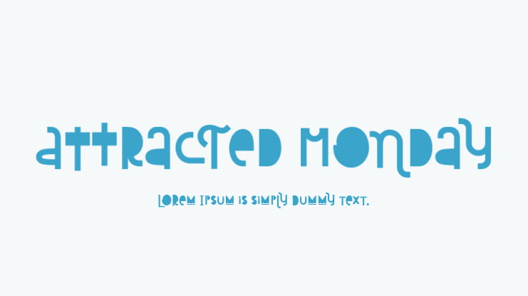 Attracted Monday Font Family