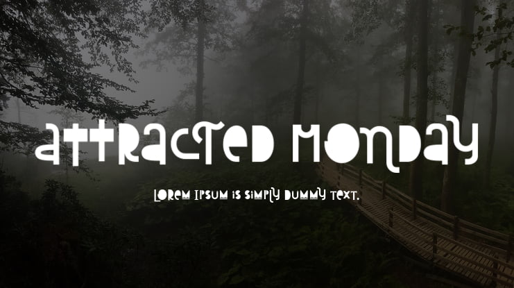 Attracted Monday Font Family