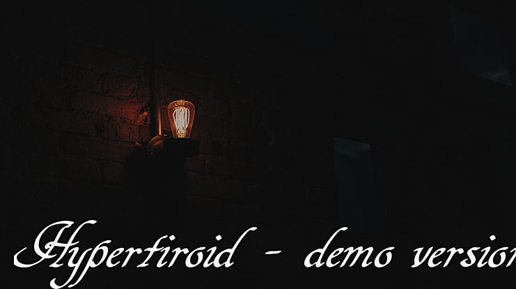 Hypertiroid - demo version Font