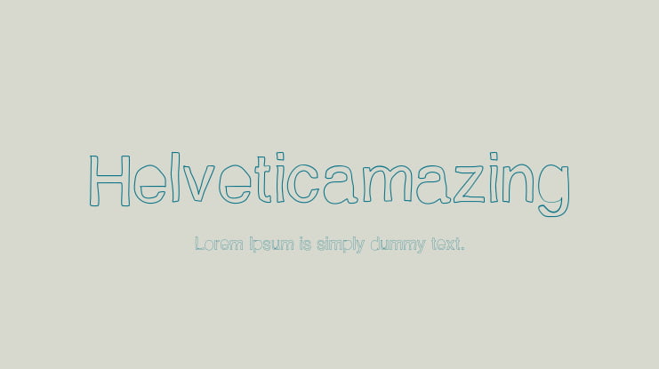 Helveticamazing Font