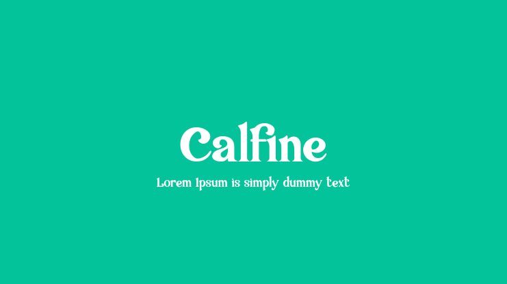 Calfine Font